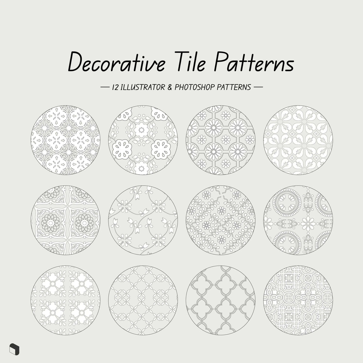 Decorative Pattern Chart Swatch Decorative Tile Patterns – Toffu Co