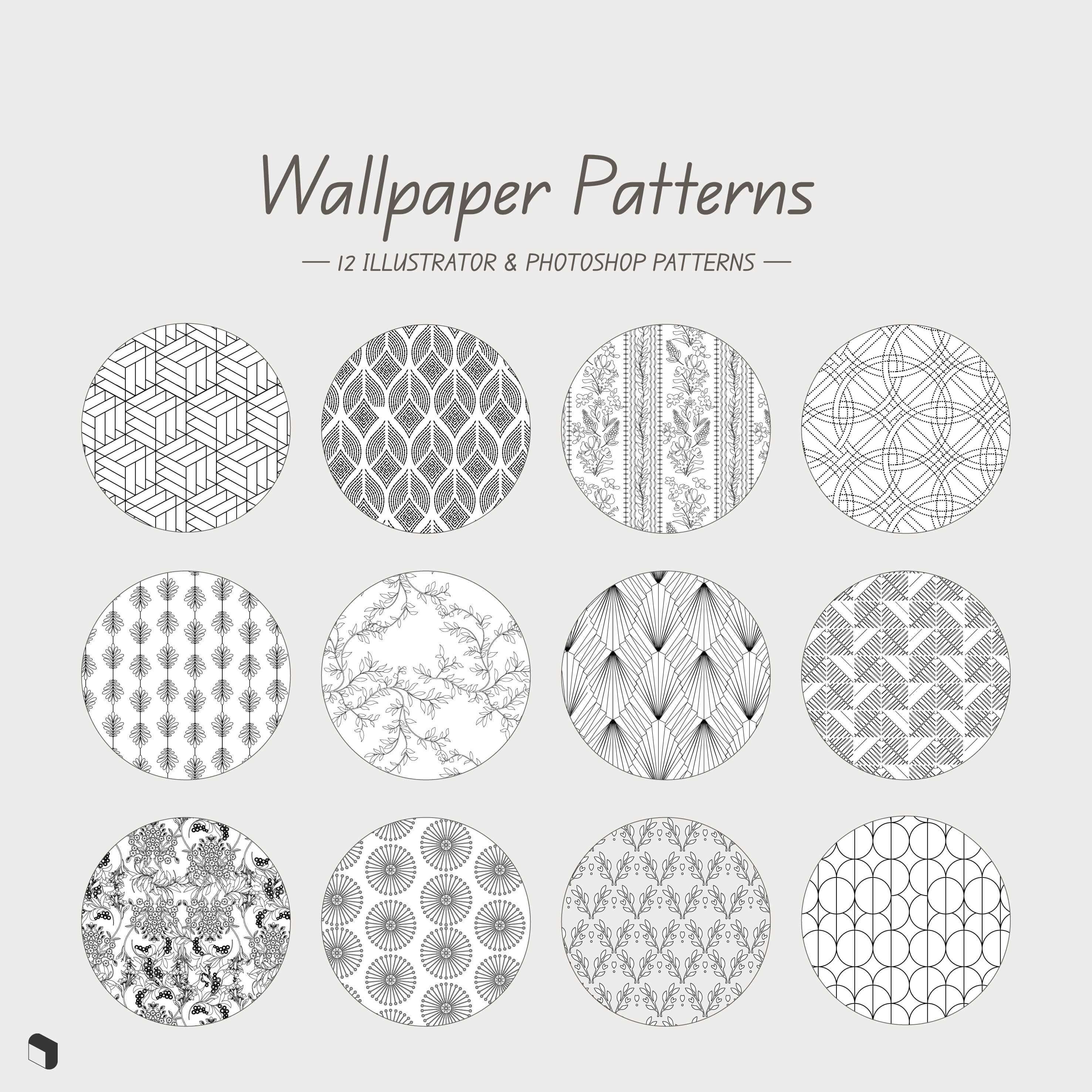 Swatch Wallpaper Patterns Digital Artwork drawings | Toffu Co