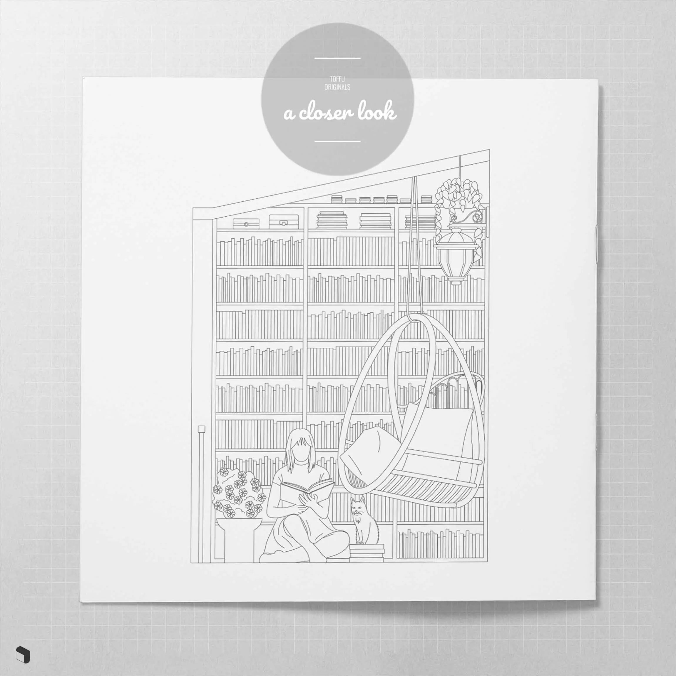 Cad Book Cafe Digital Artwork drawings | Toffu Co