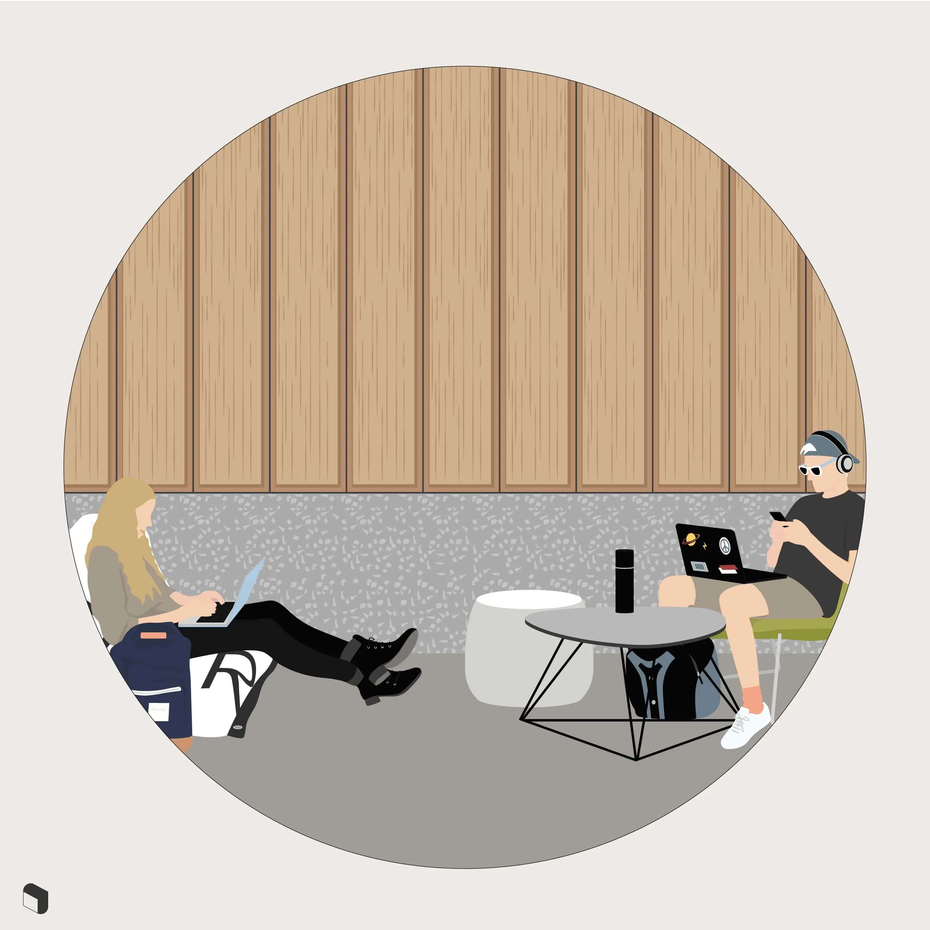Swatch Interior Wall Cladding Patterns Digital Artwork drawings | Toffu Co