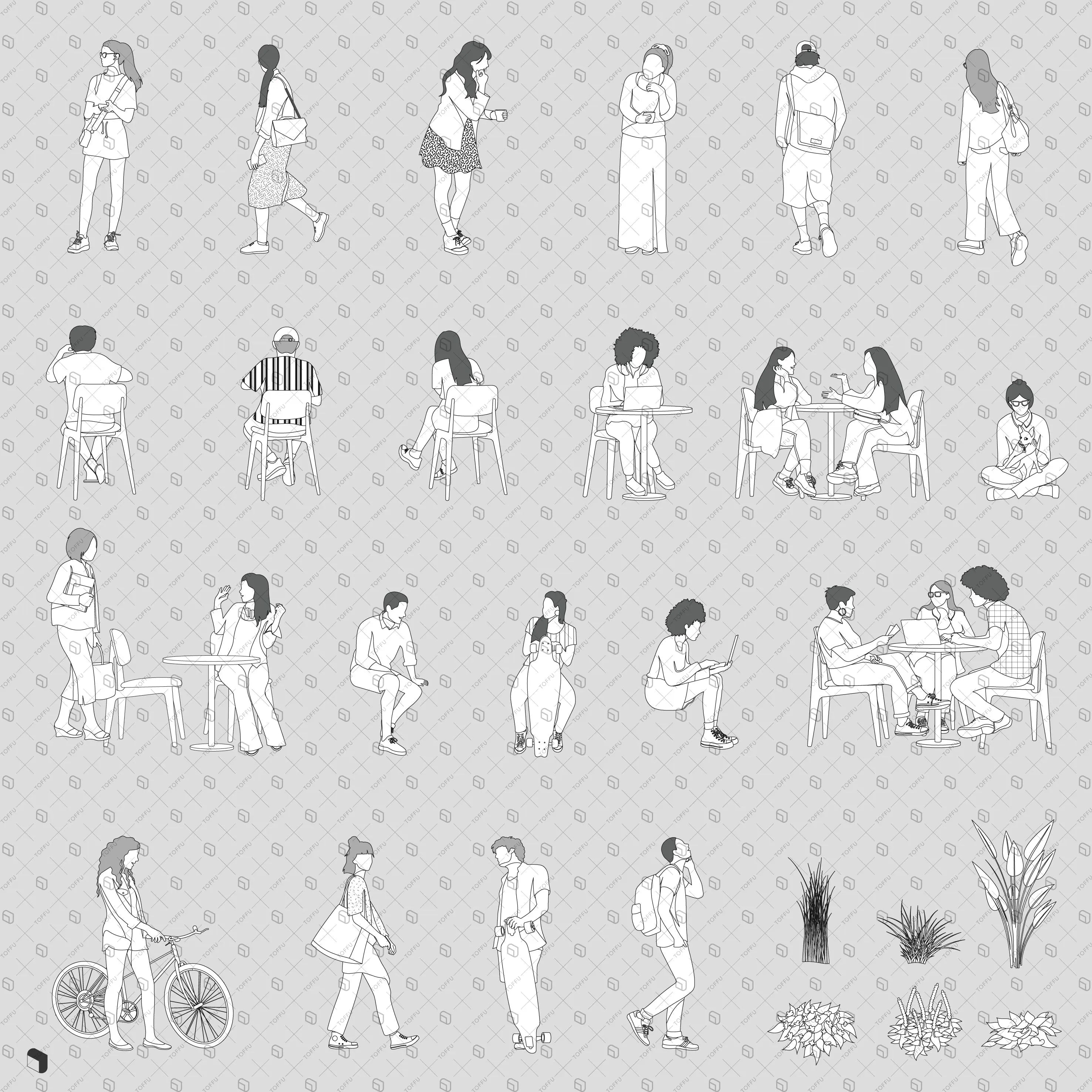 Flat vector atrium zone toffu co