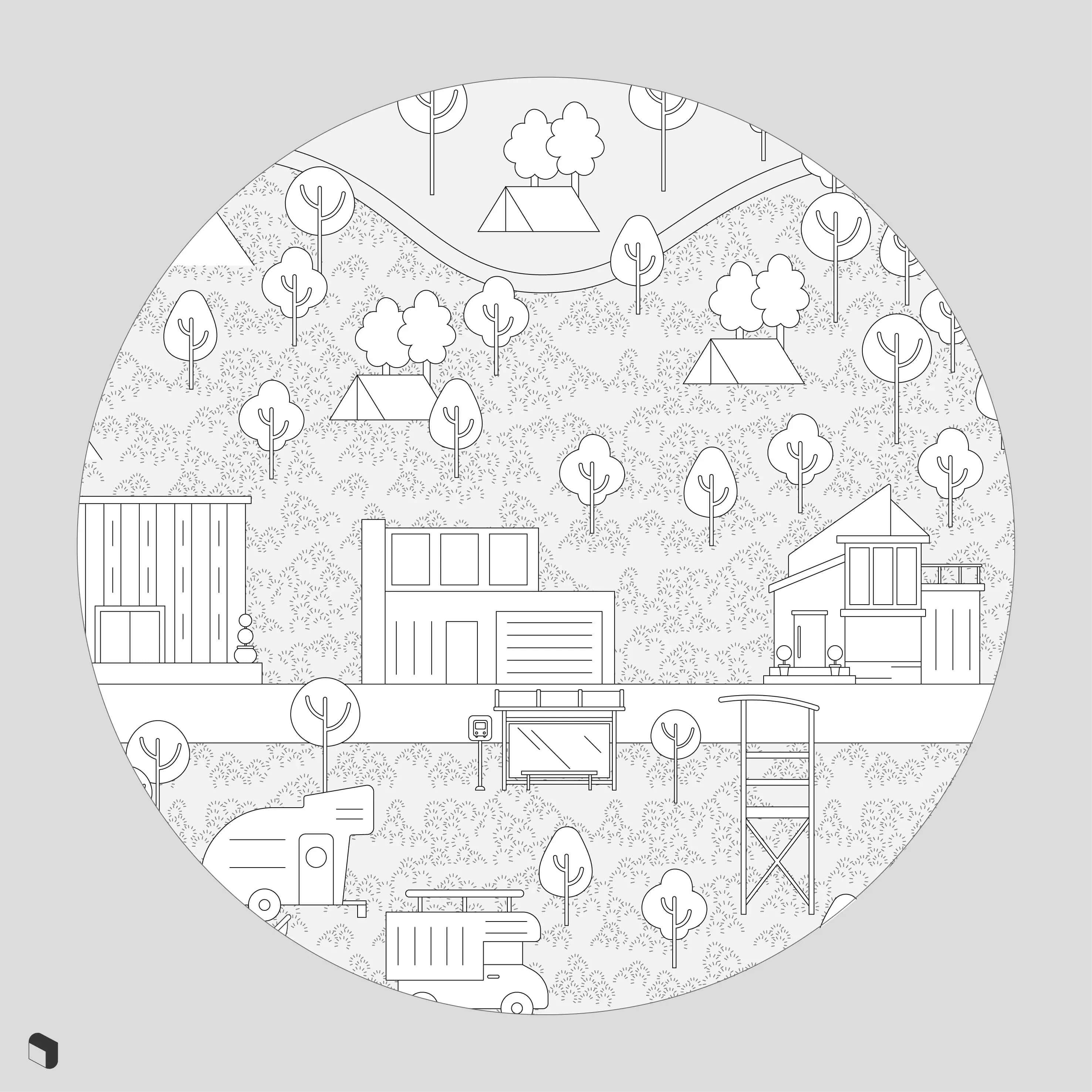 Swatch Terrain Patterns Digital Artwork drawings | Toffu Co