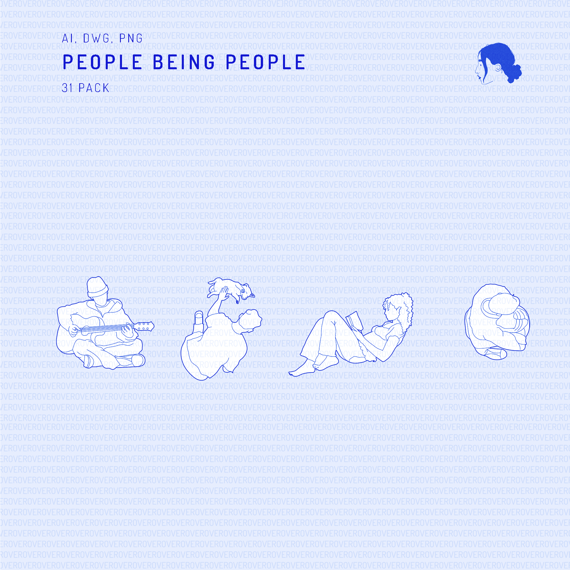 Cad People Being People Digital Artwork drawings | Toffu Co