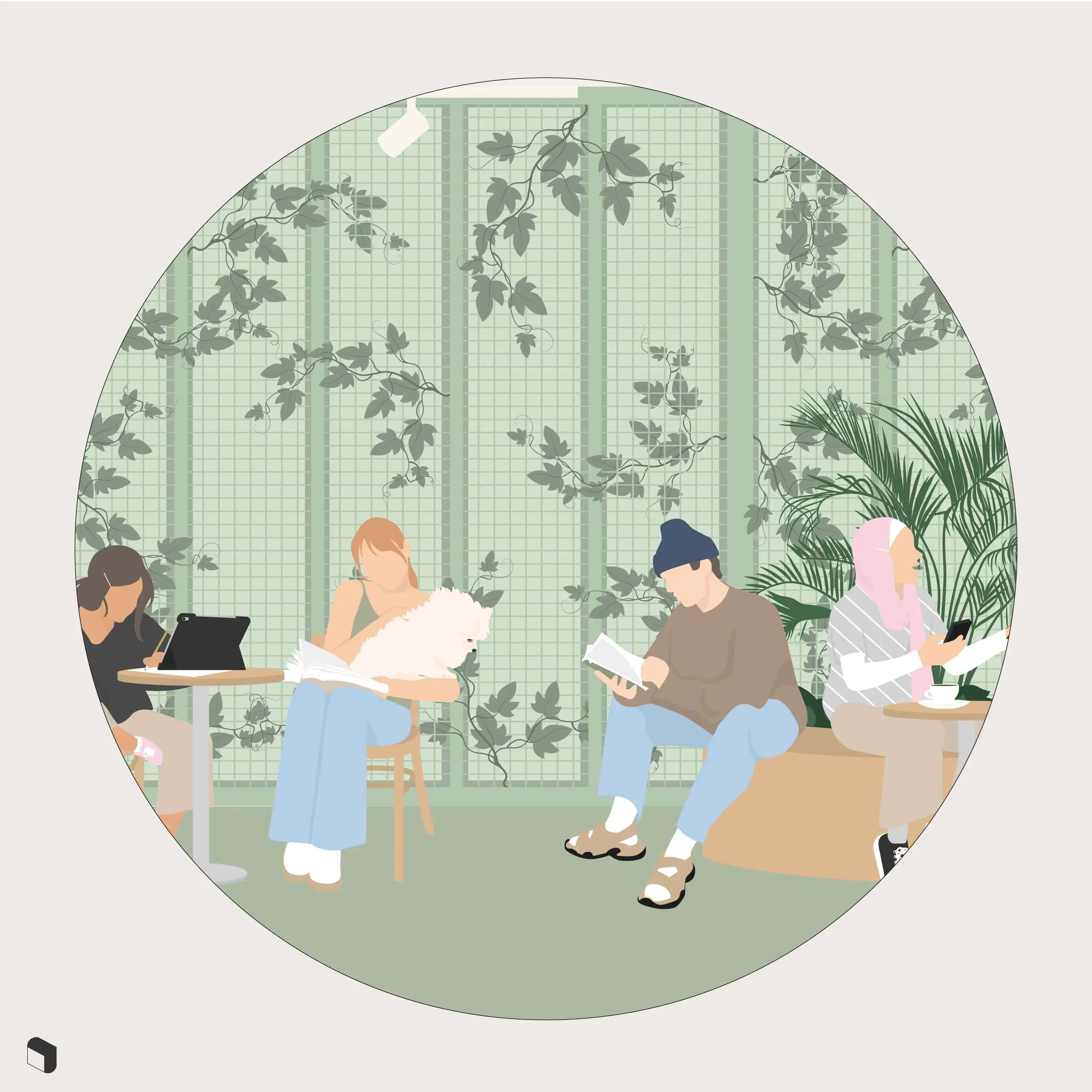 Swatch Interior Wall Cladding Patterns Digital Artwork drawings | Toffu Co