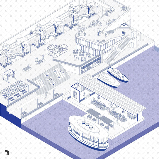 Axonometric Cad Pier – Toffu Co