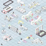 Axonometric Co-Work PNG - Toffu Co