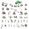 Axonometric Park People Digital Artwork drawings | Toffu Co