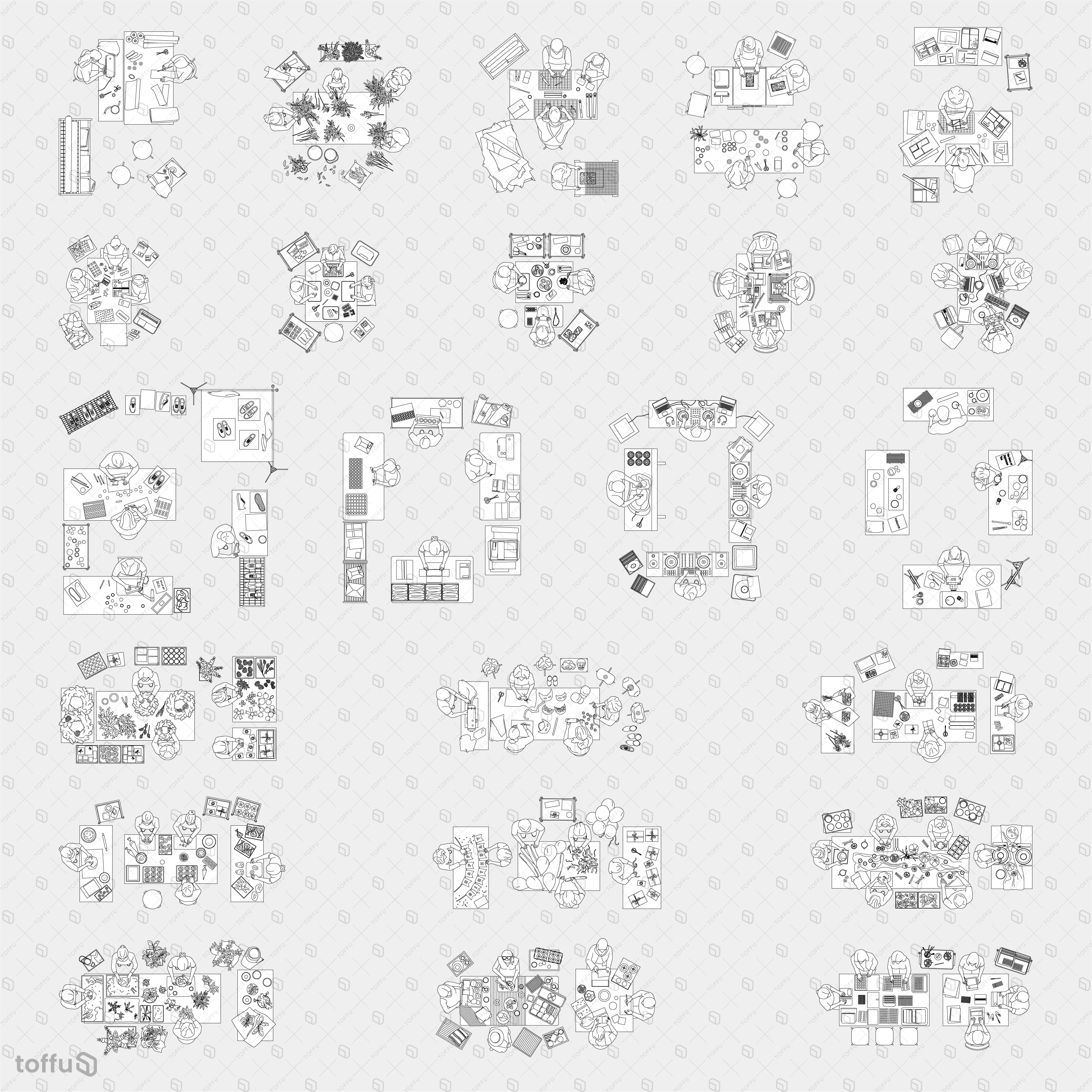 Cad Top View | Toffu Co