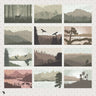 Flat Vector Nature Backgrounds Digital Artwork drawings | Toffu Co