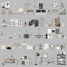 Flat Vector Decorative Objects 3 Digital Artwork drawings | Toffu Co