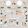 Flat Vector Restaurant Top View Digital Artwork drawings | Toffu Co