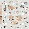 Flat Vector Workshop Setups Top View Digital Artwork drawings | Toffu Co