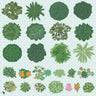 Flat Vector Vegetation Top View 2 Digital Artwork drawings | Toffu Co