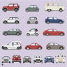 Flat Vector Cars Digital Artwork drawings | Toffu Co