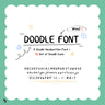 Doodle Font & Icons PNG - Toffu Co