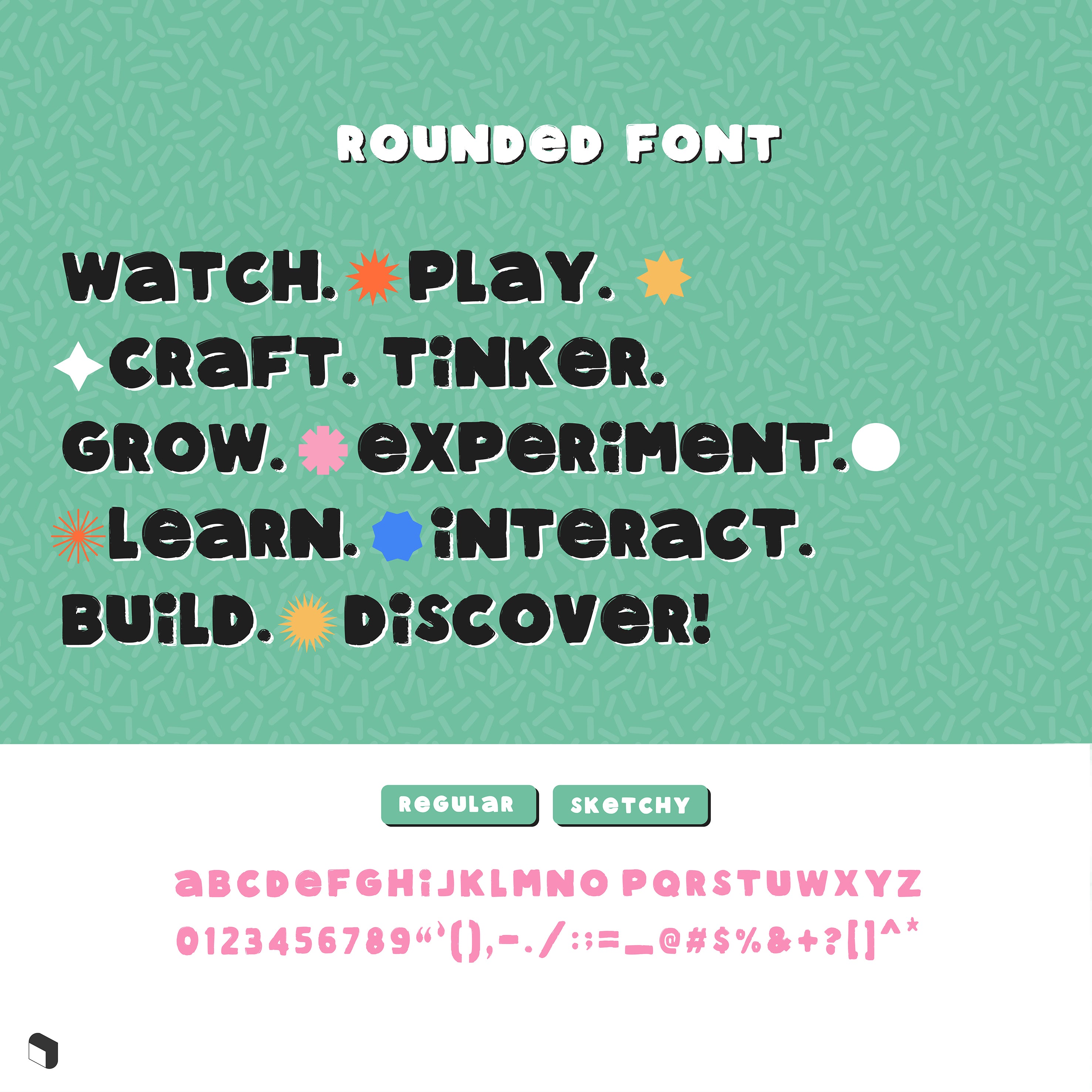 Rounded Font PNG - Toffu Co