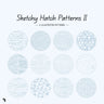 Swatch Sketchy Hatch Patterns 2 Digital Artwork drawings | Toffu Co
