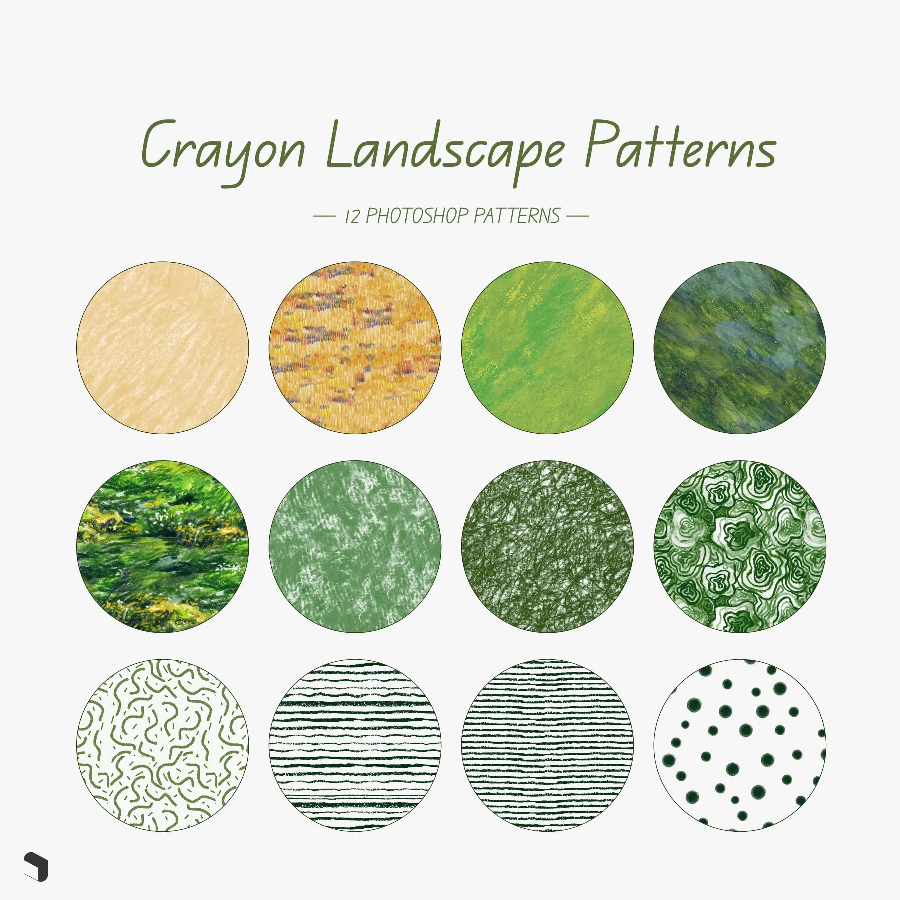 Swatch Crayon Landscape Patterns – Toffu Co