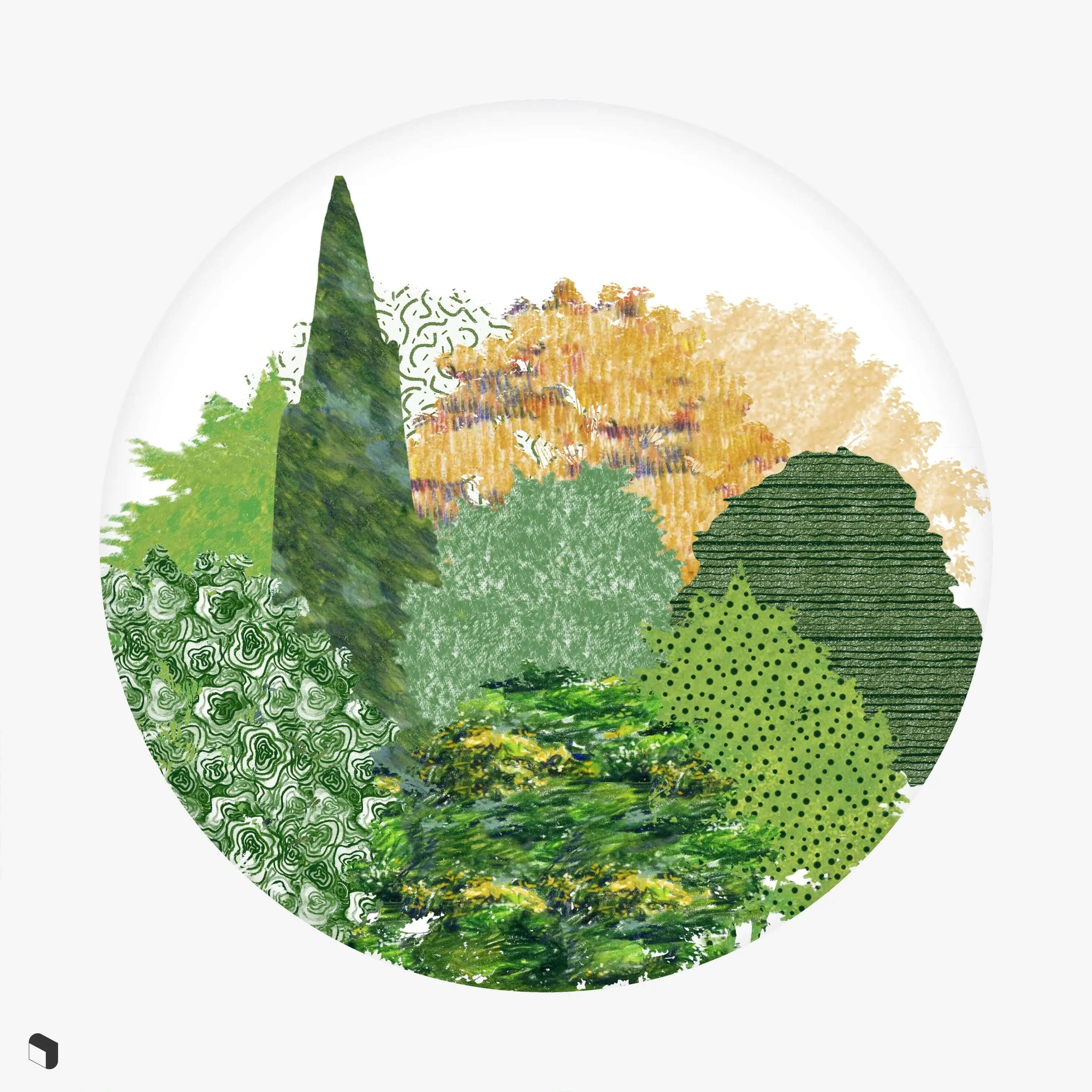 Swatch Crayon Landscape Patterns – Toffu Co