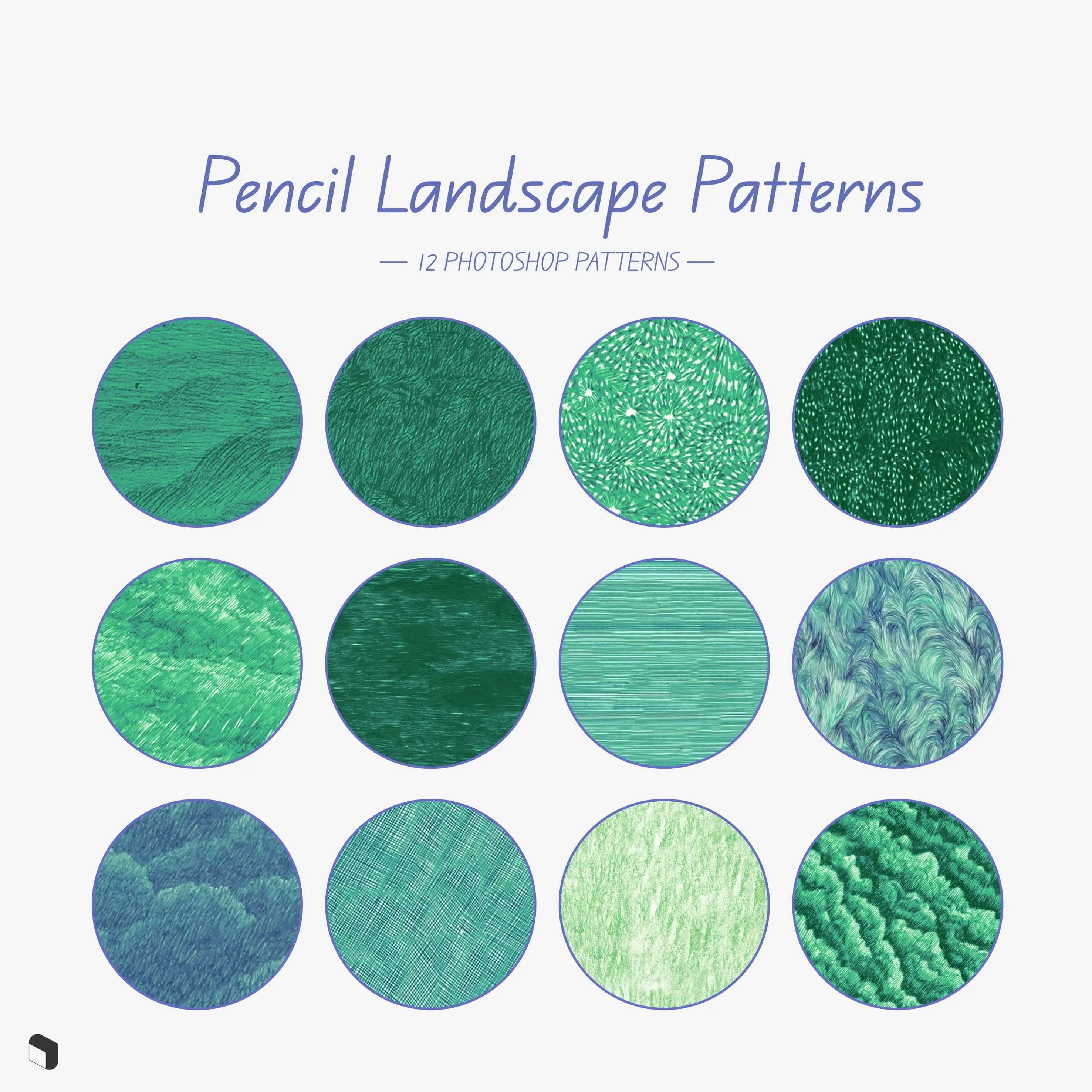 Swatch Pencil Landscape Patterns – Toffu Co