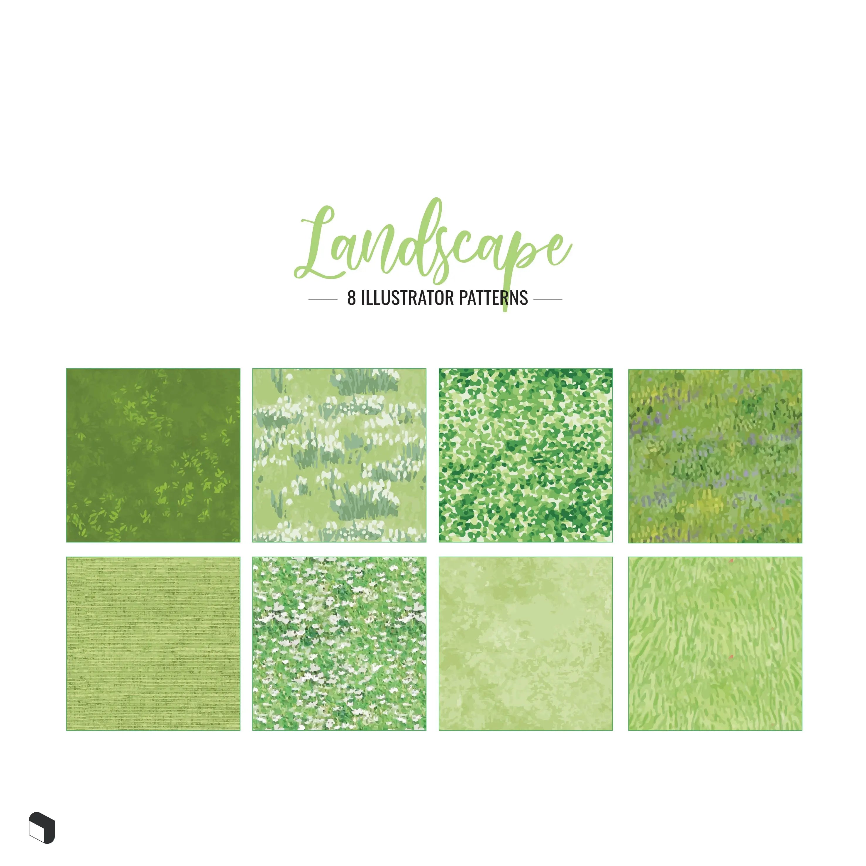Swatch Landscape Patterns 3 Digital Artwork drawings | Toffu Co