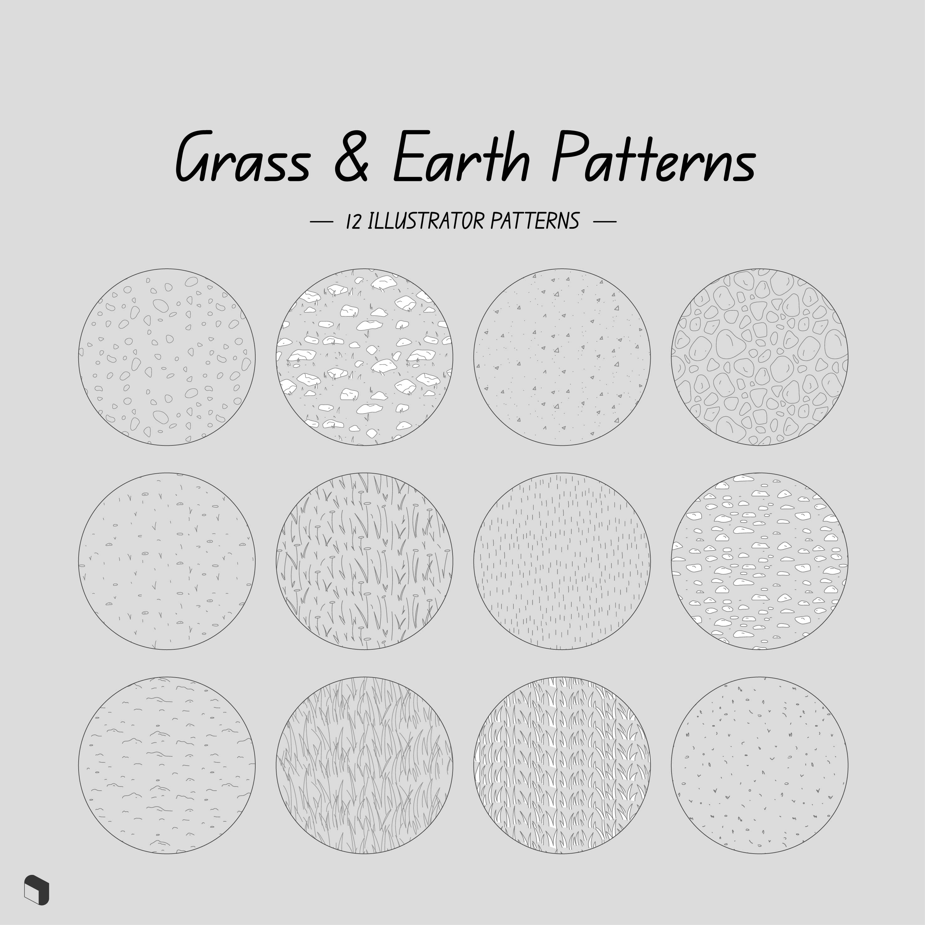 Swatch Grass & Earth Patterns PNG - Toffu Co