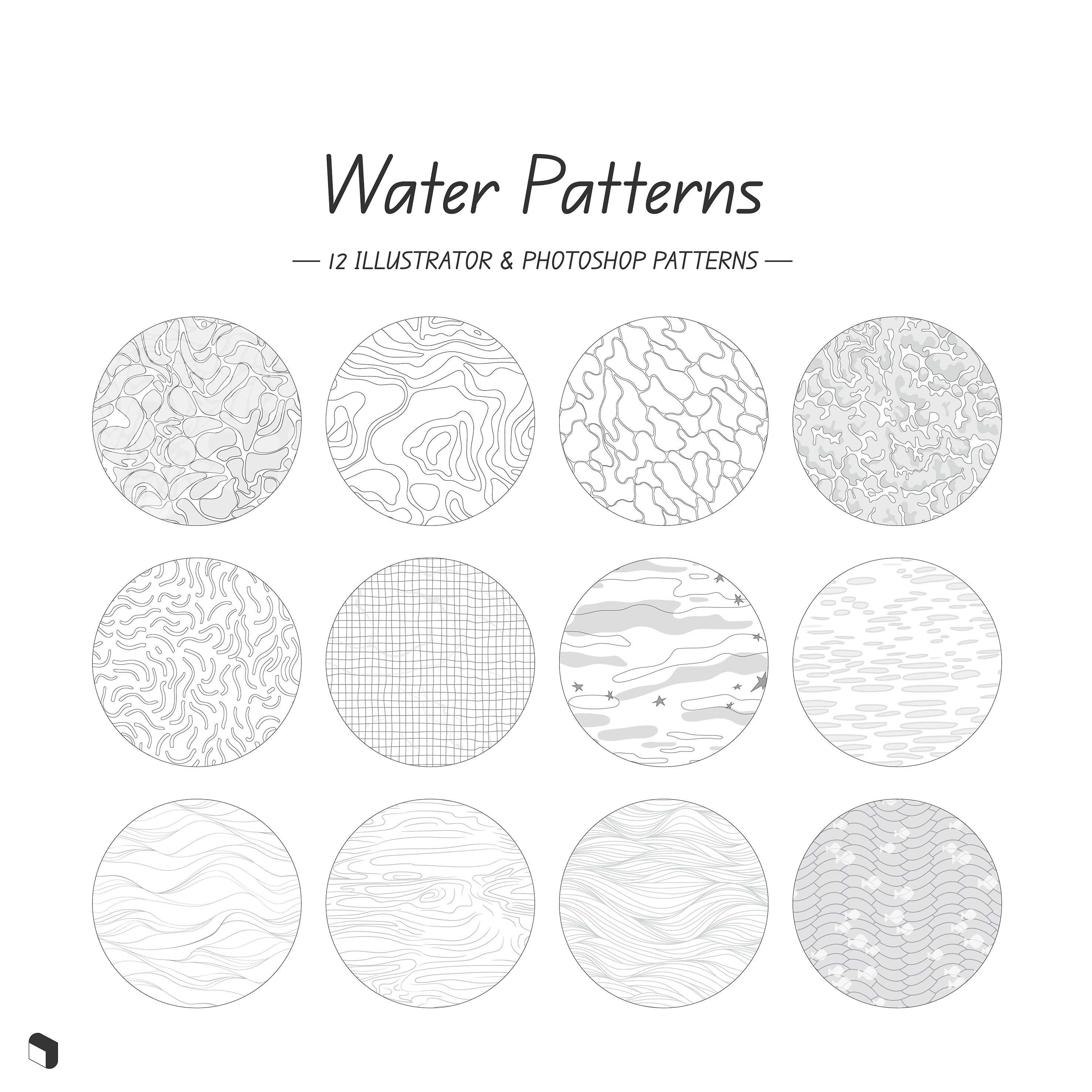 Swatch Water Patterns PNG - Toffu Co