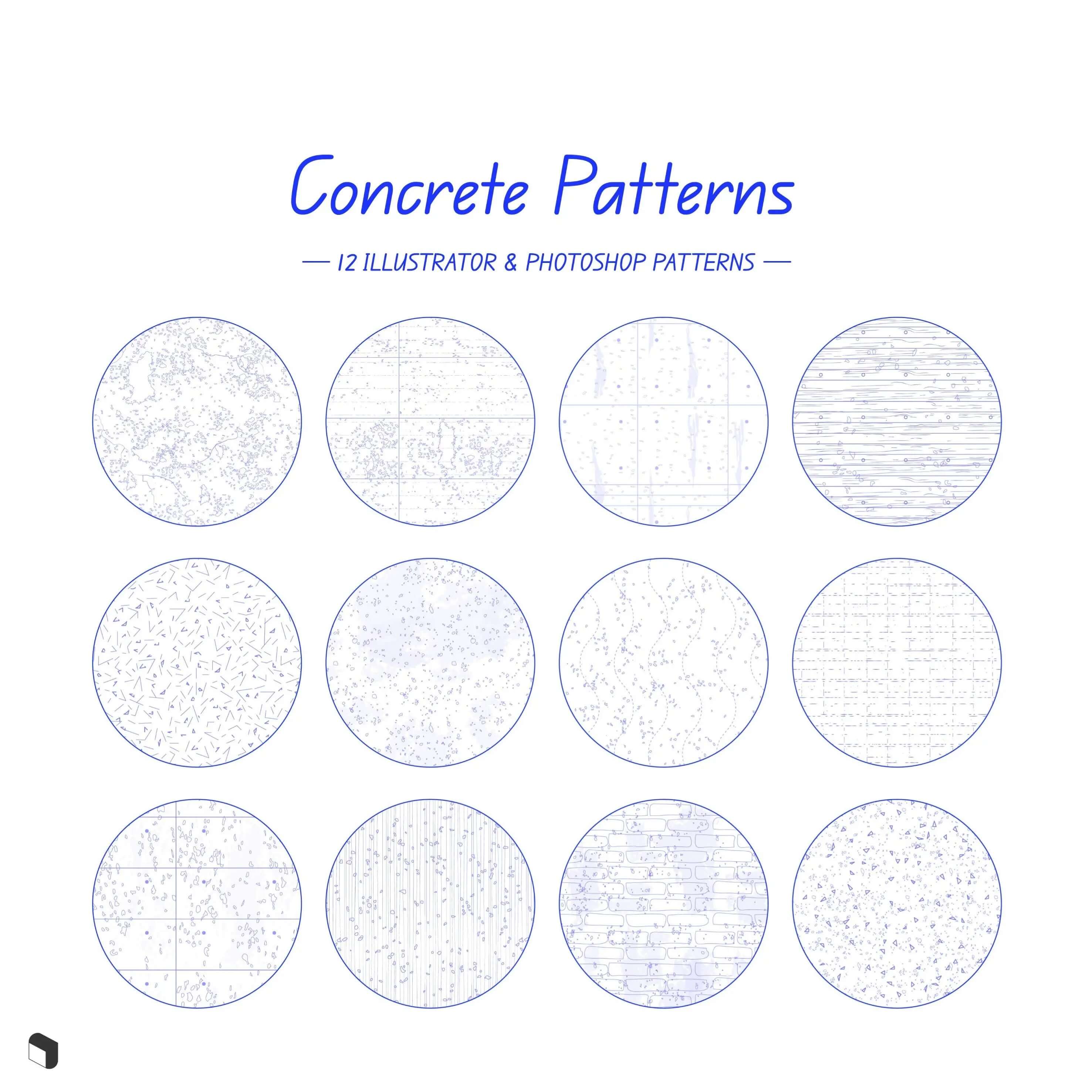 Swatch Concrete Patterns Digital Artwork drawings | Toffu Co