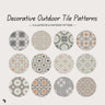 Swatch Decorative Outdoor Tile Patterns Digital Artwork drawings | Toffu Co