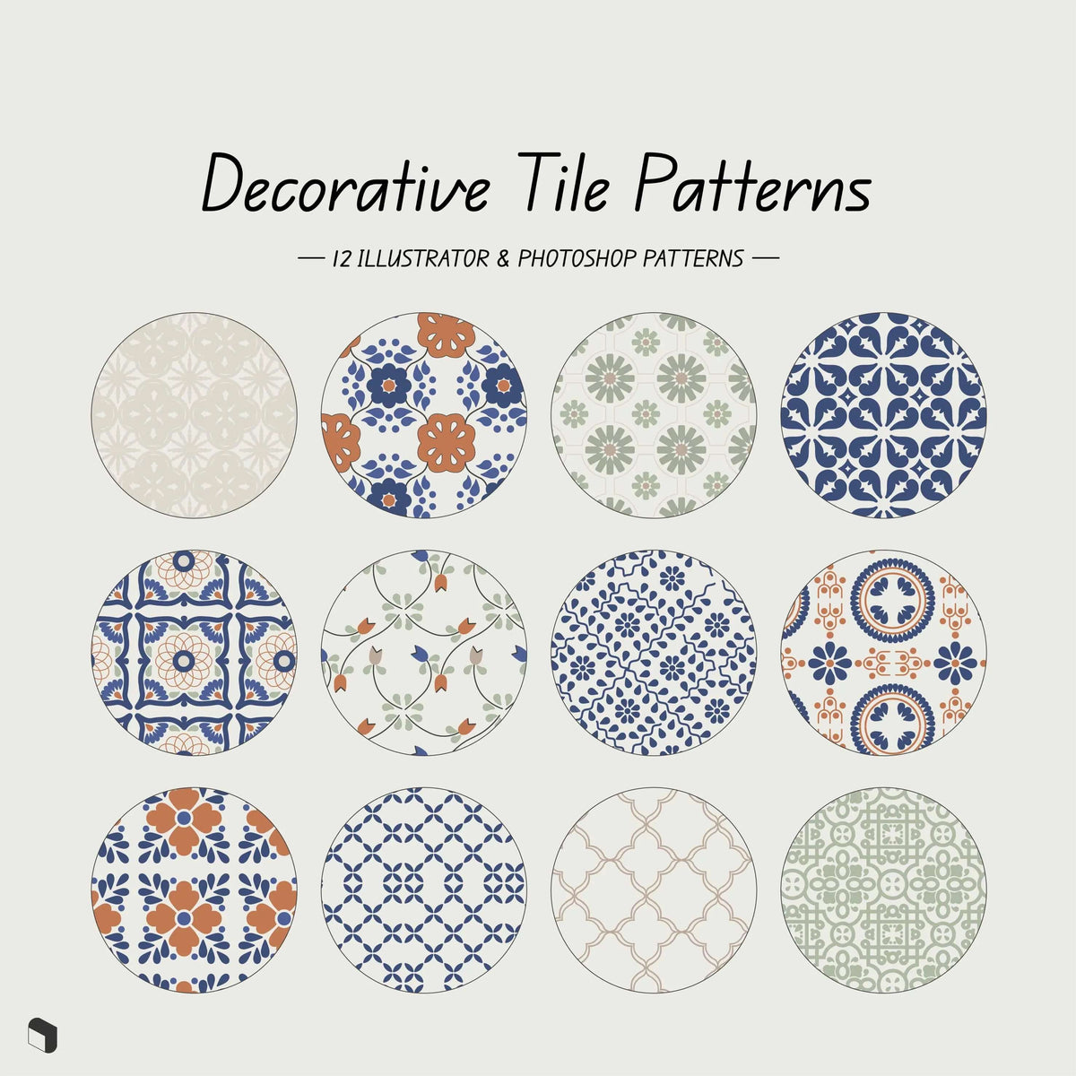 Decorative Pattern Chart Swatch Decorative Tile Patterns – Toffu Co