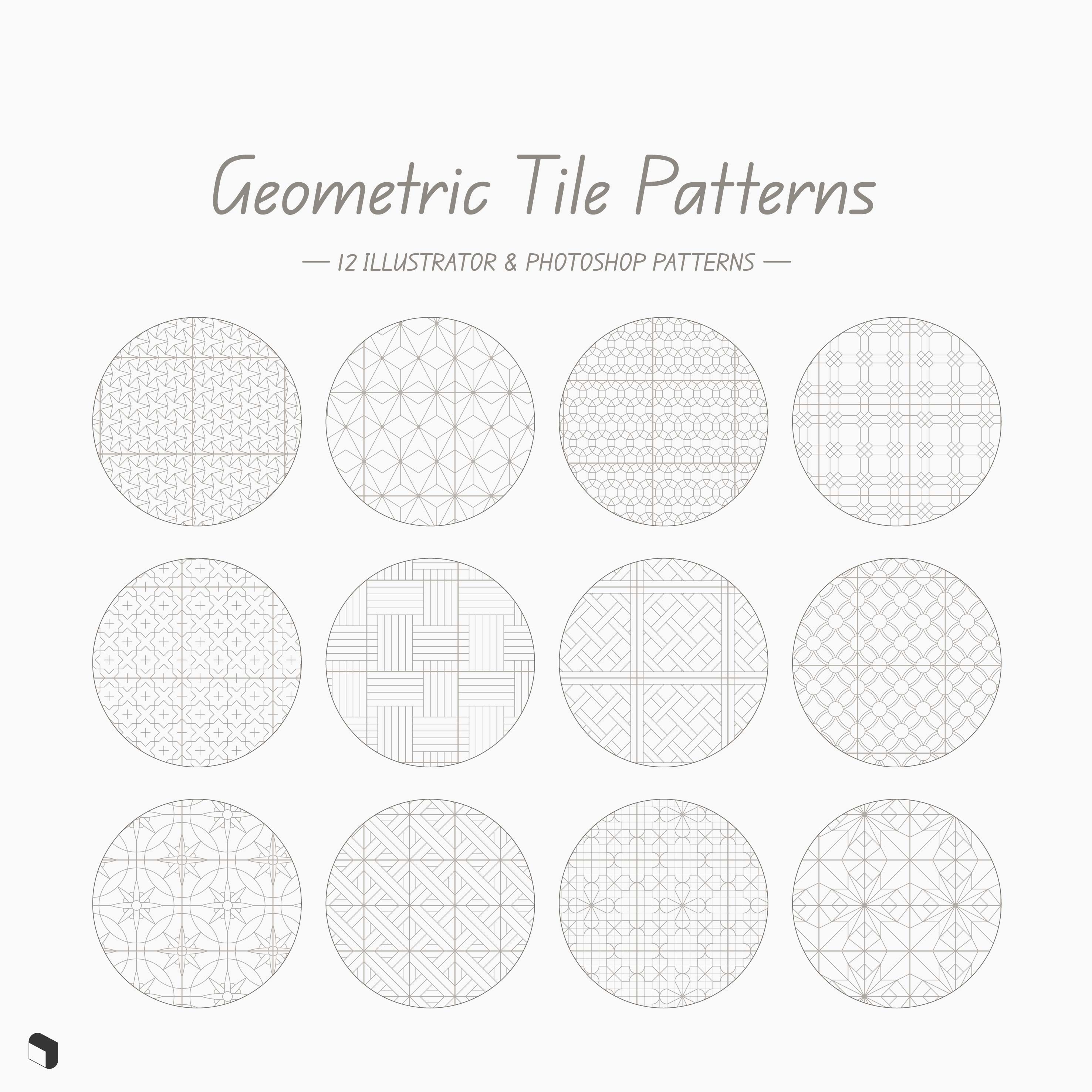 Swatch Geometric Tile Patterns PNG - Toffu Co