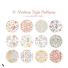 Swatch H. Matisse Style Patterns & Flat Icons Digital Artwork drawings | Toffu Co