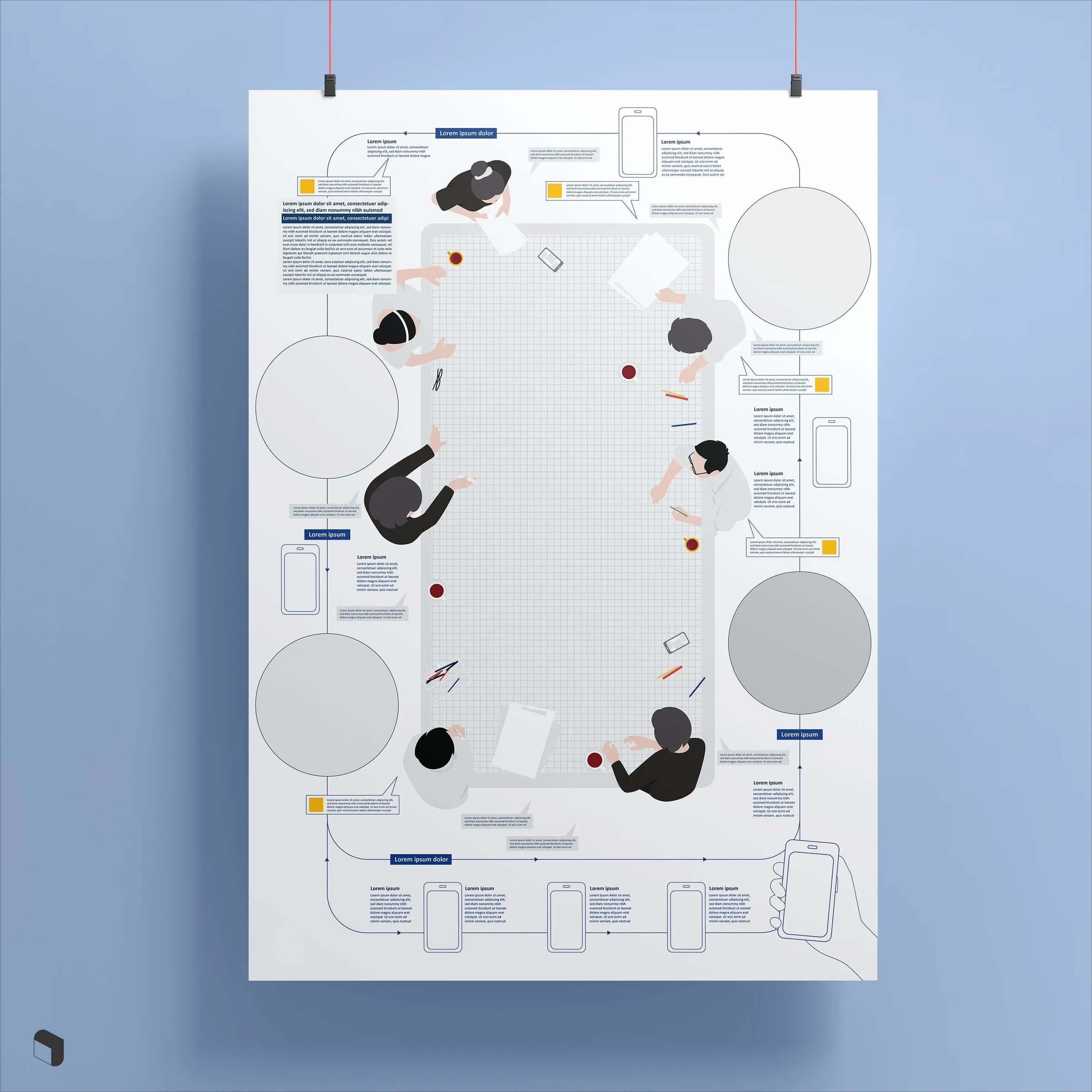 Flat Vector Storytelling Presentation Templates 2 Digital Artwork drawings | Toffu Co