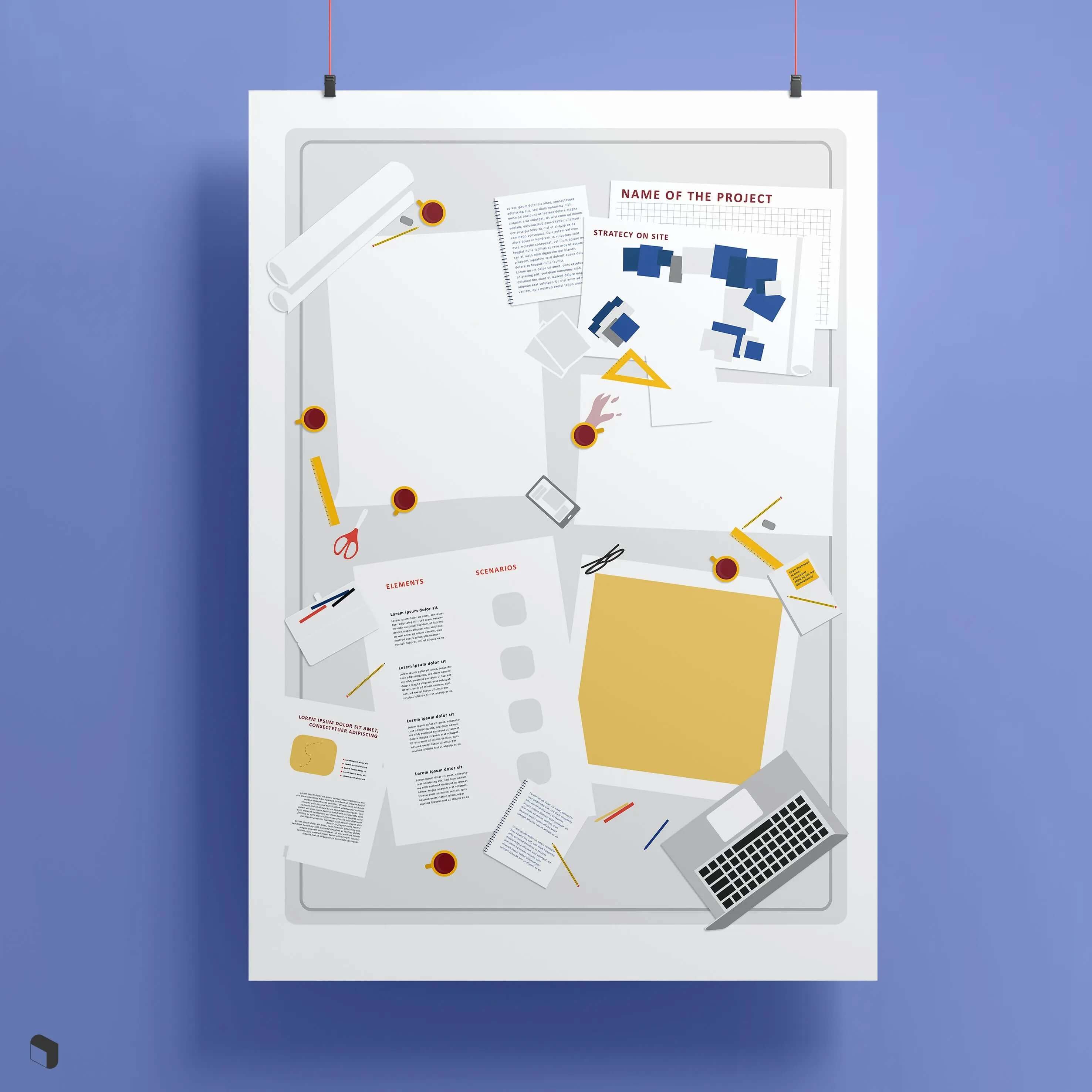 Flat Vector Storytelling Presentation Templates Digital Artwork drawings | Toffu Co