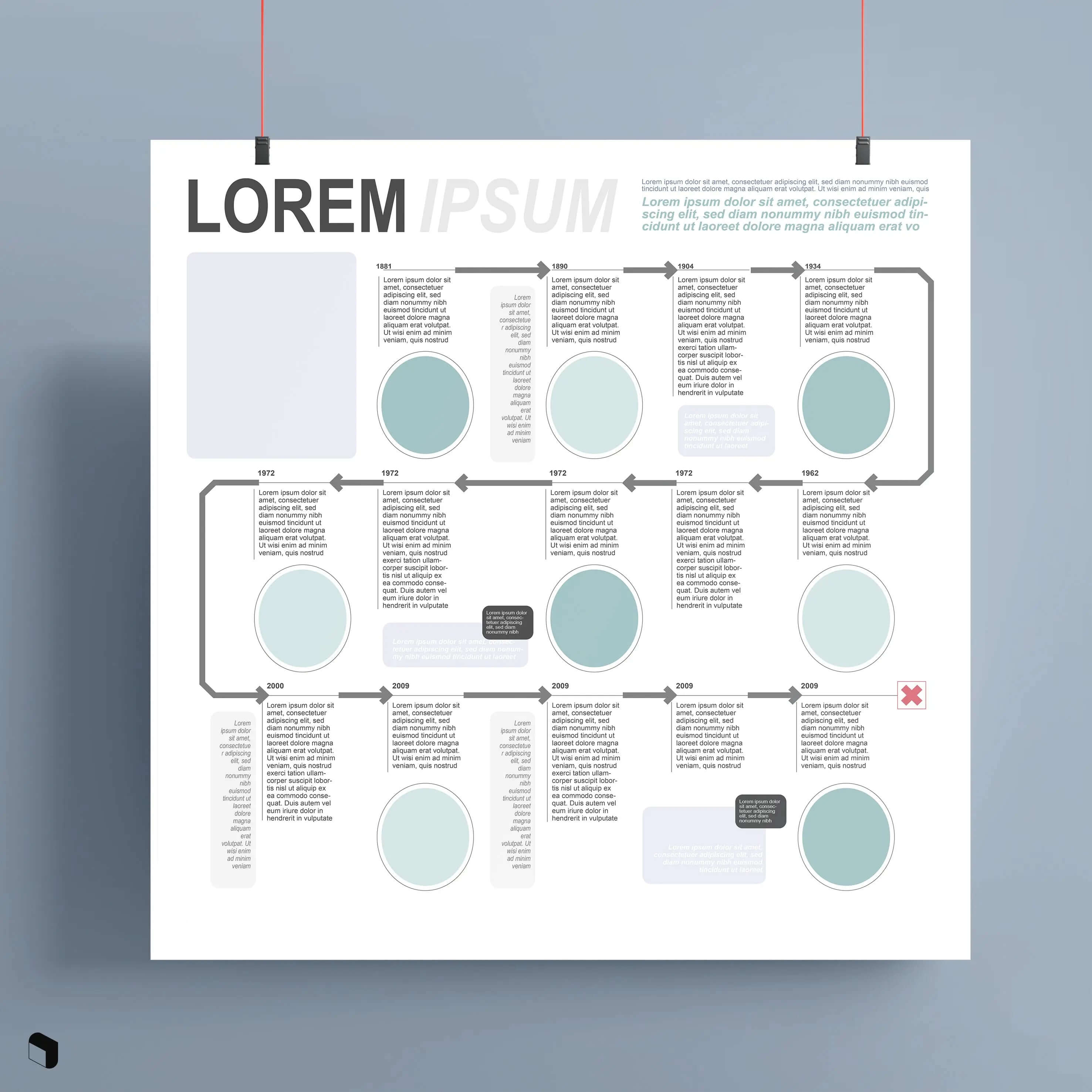 Flat Vector Timeline Presentation Templates Digital Artwork drawings | Toffu Co
