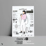 Resume Canva Template 2 & Flat Vector Characters Digital Artwork drawings | Toffu Co