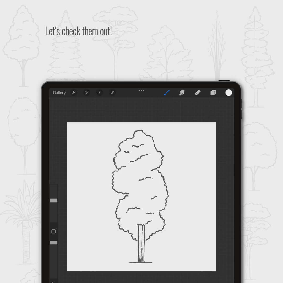Procreate Hand-drawn Sketch Bundle Digital Artwork drawings | Toffu Co