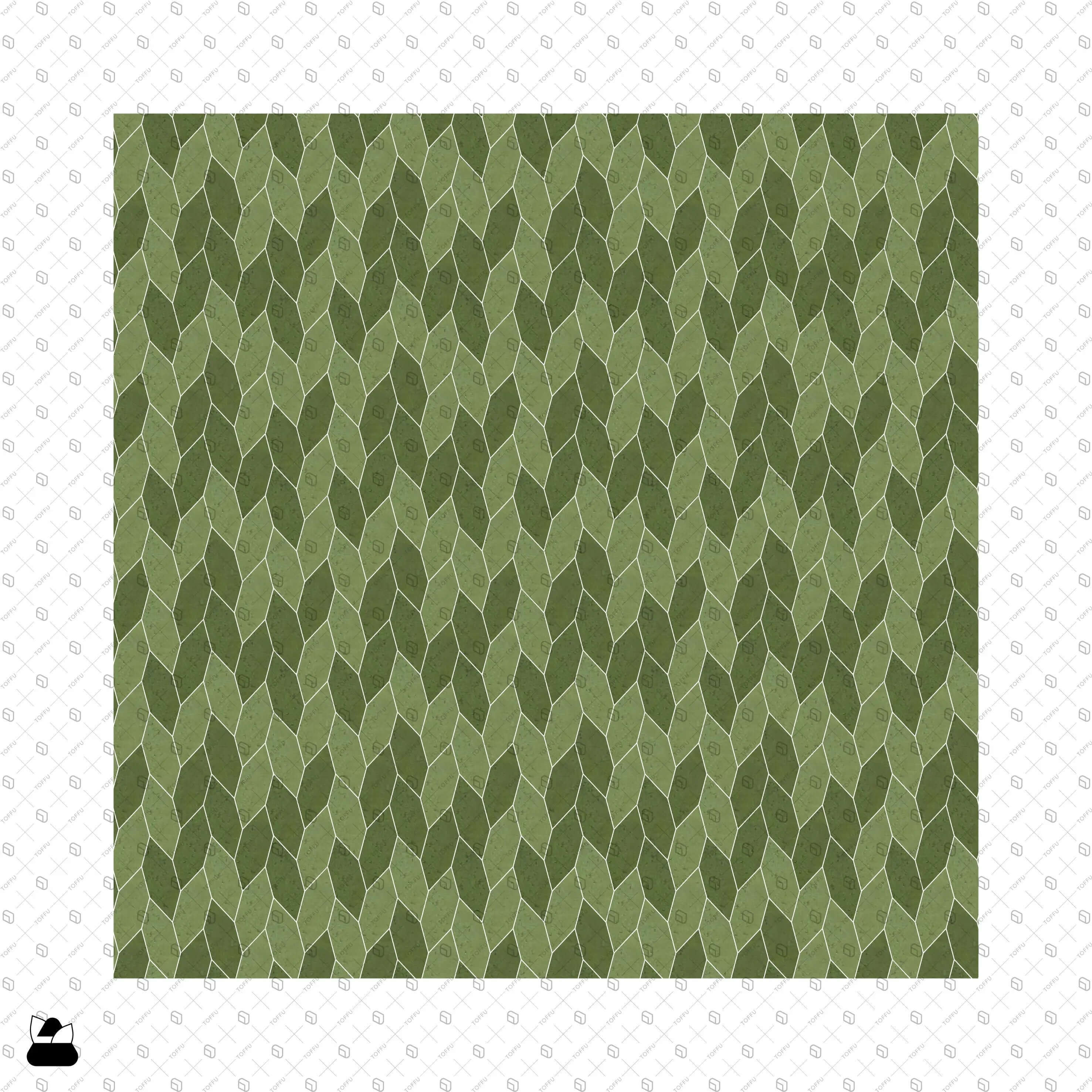 Swatch Zellige Mosaic Tiles Digital Artwork drawings | Toffu Co