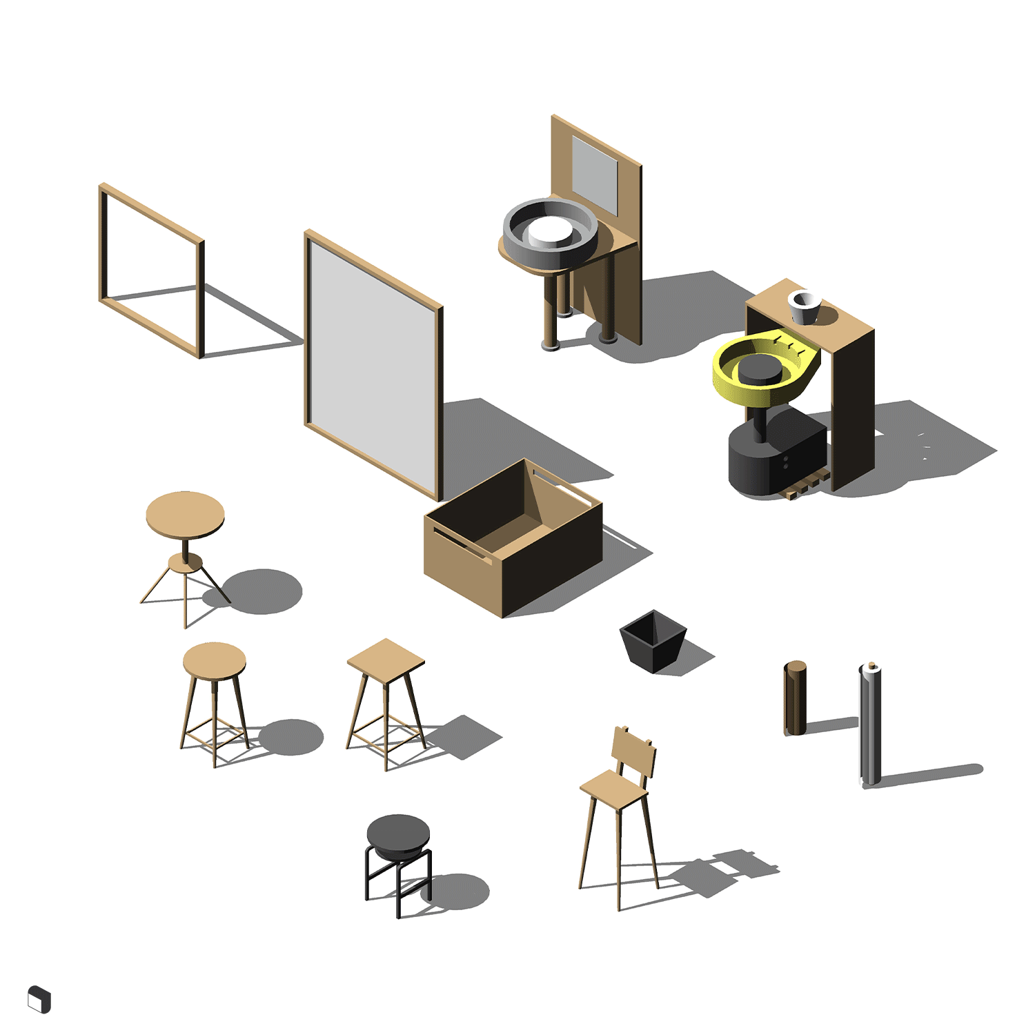 3D Model Revit Parametric Art Workshop | Toffu Co