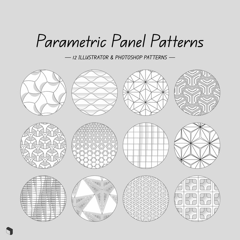 Parametric Fluting Pattern Swatch Parametric Panel Patterns | Toffu – Toffu – Toffu Co