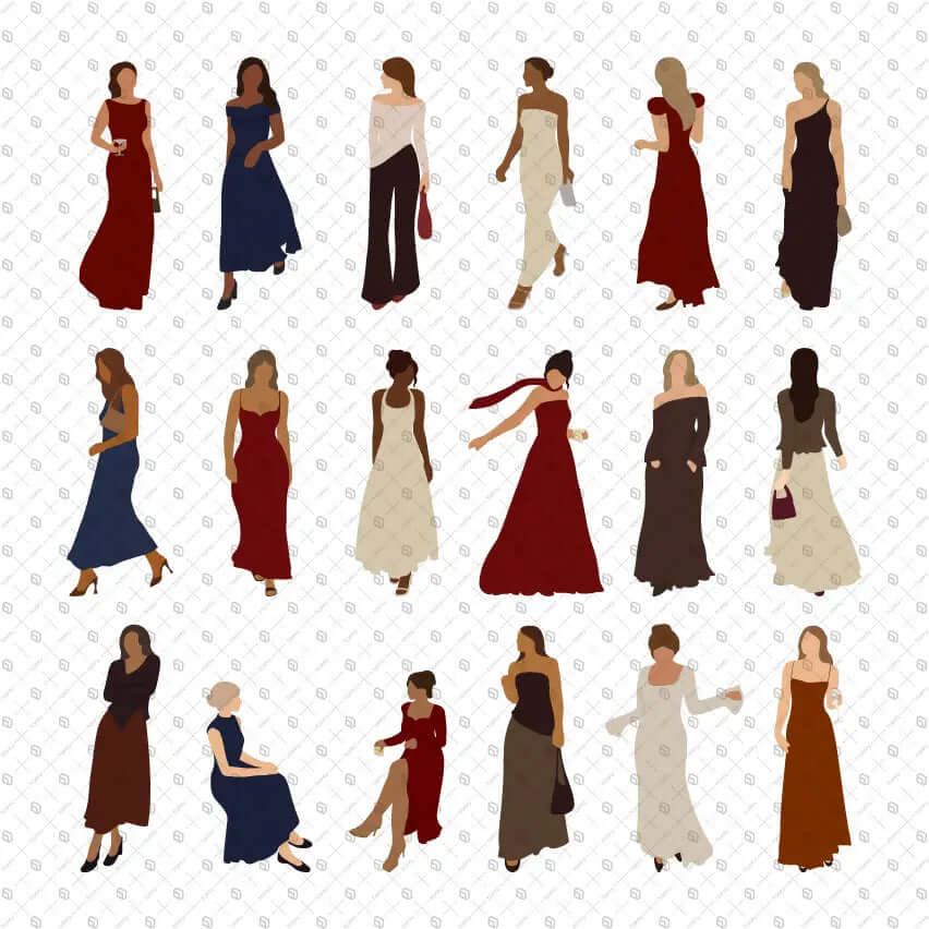 Flat Vector Night at the Jazz Club Digital Artwork drawings | Toffu Co