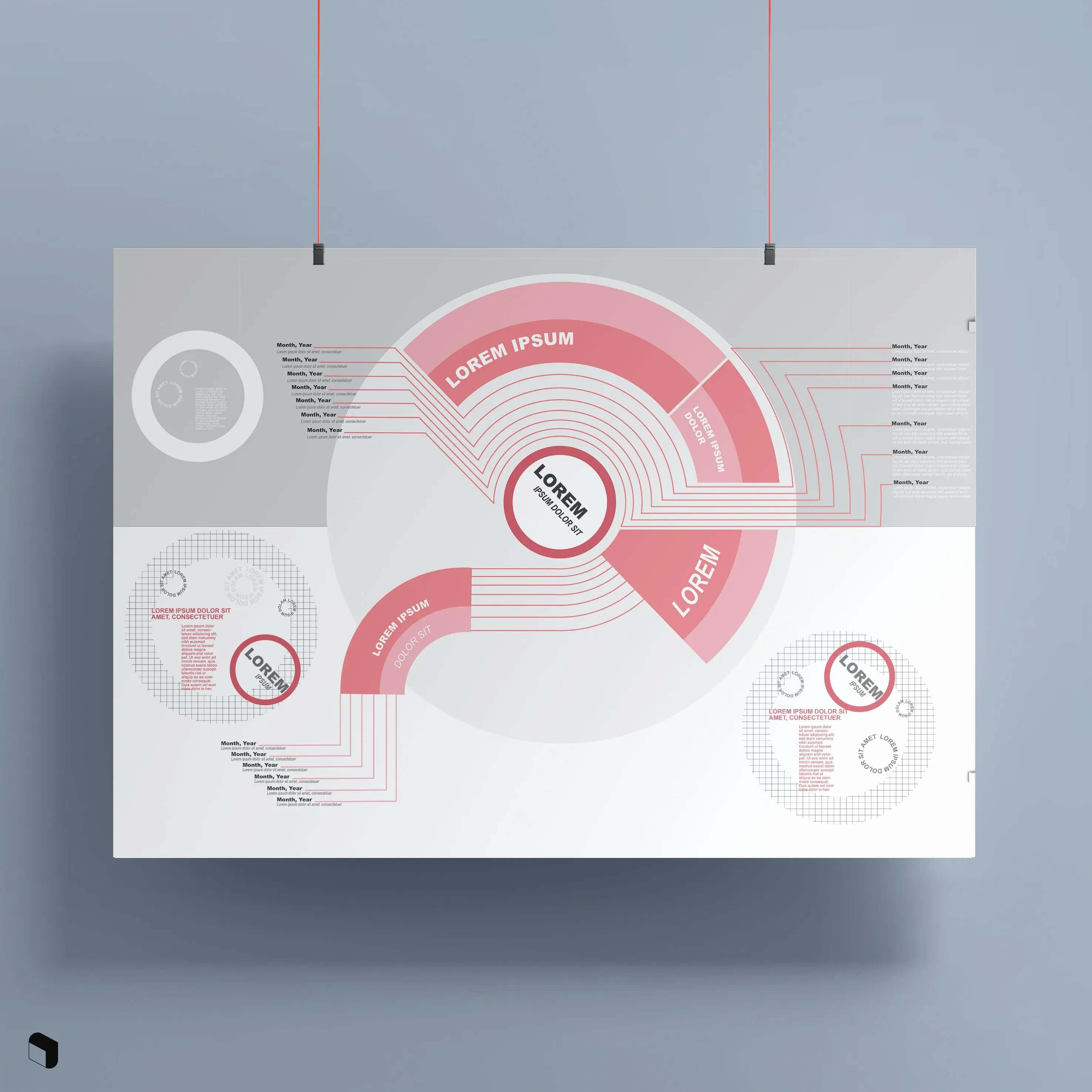 Flat Vector Timeline Presentation Templates 2 Digital Artwork drawings | Toffu Co