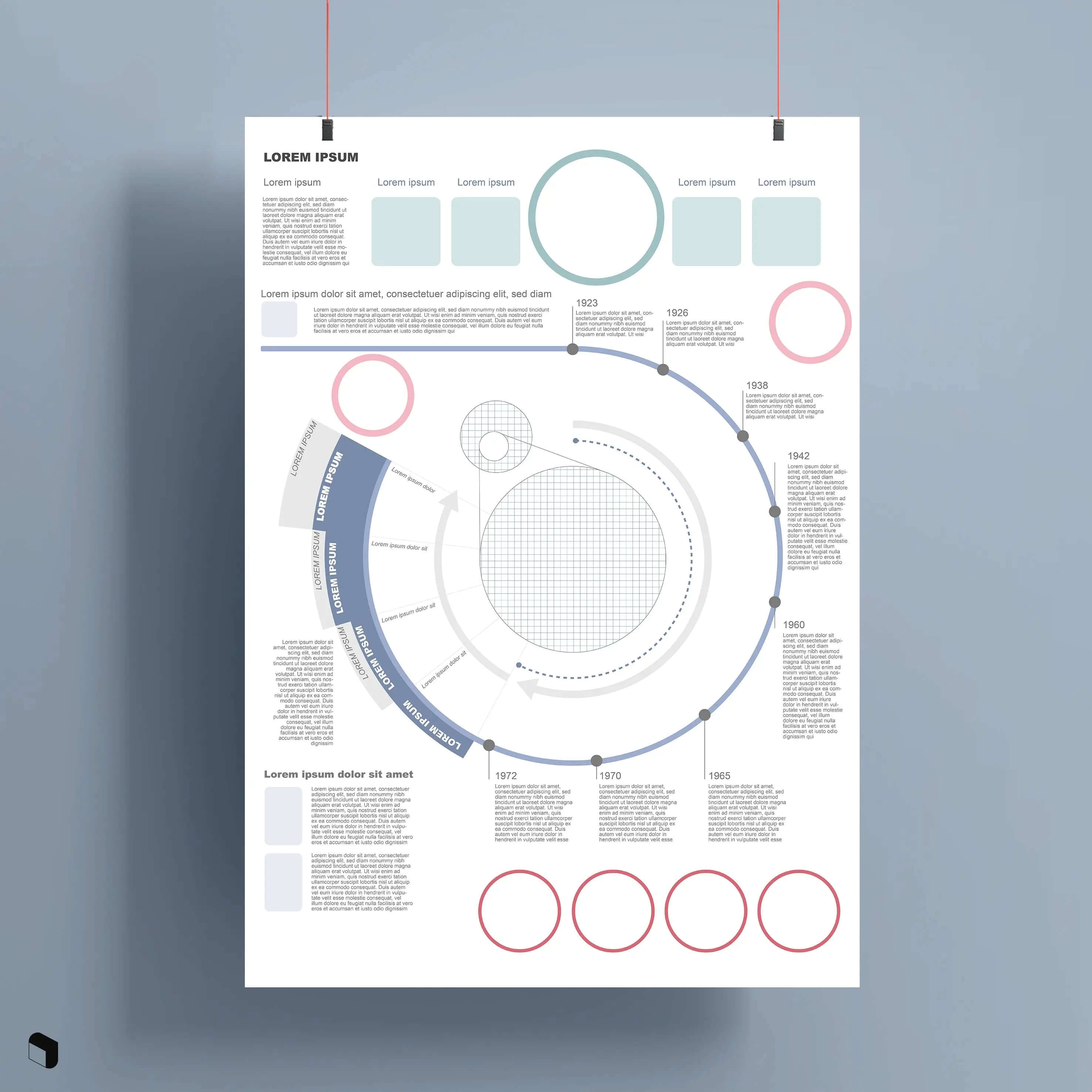Flat Vector Timeline Presentation Templates 2 Digital Artwork drawings | Toffu Co