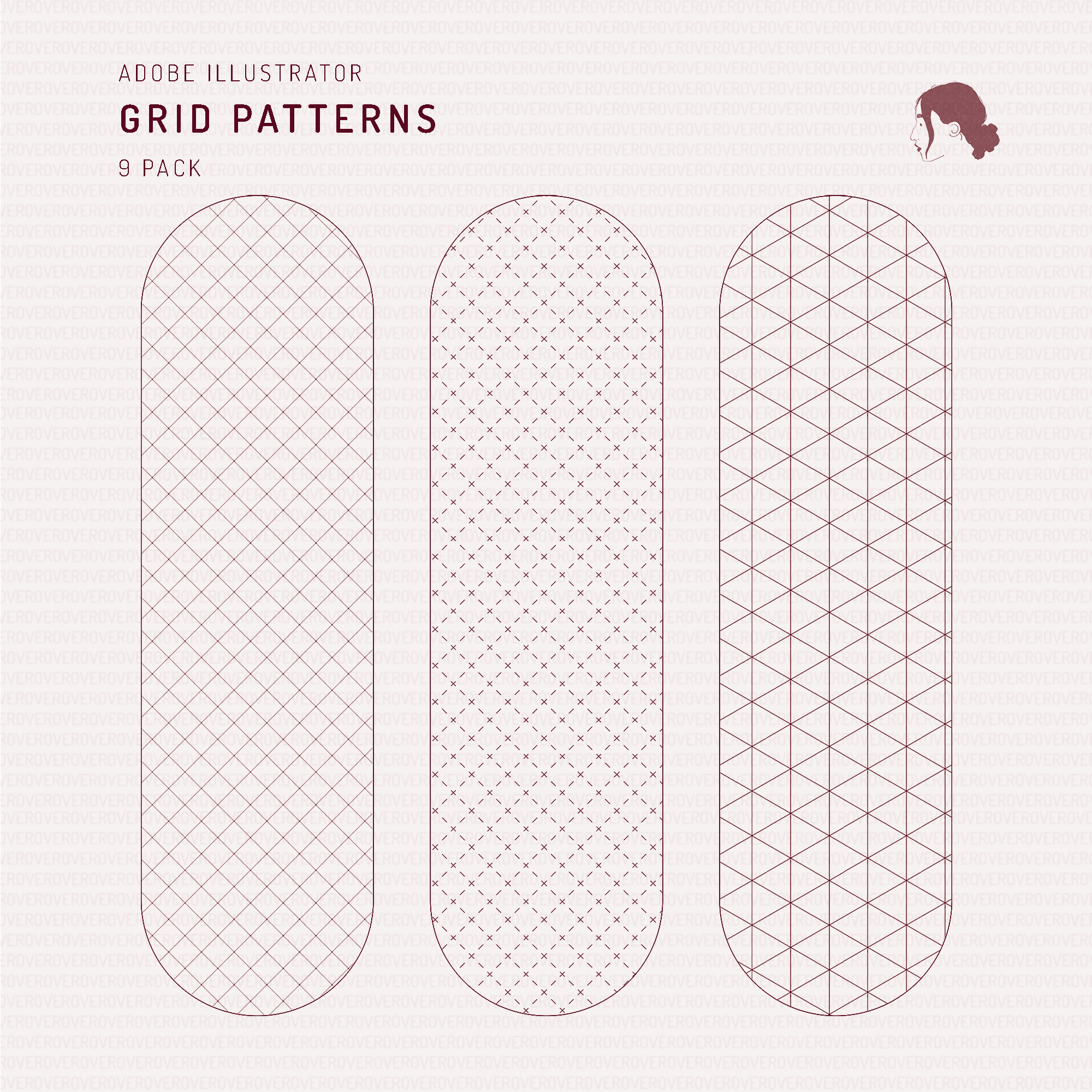 Swatch Grid Patterns Digital Artwork drawings | Toffu Co