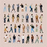 Flat Vector Urban People Digital Artwork drawings | Toffu Co