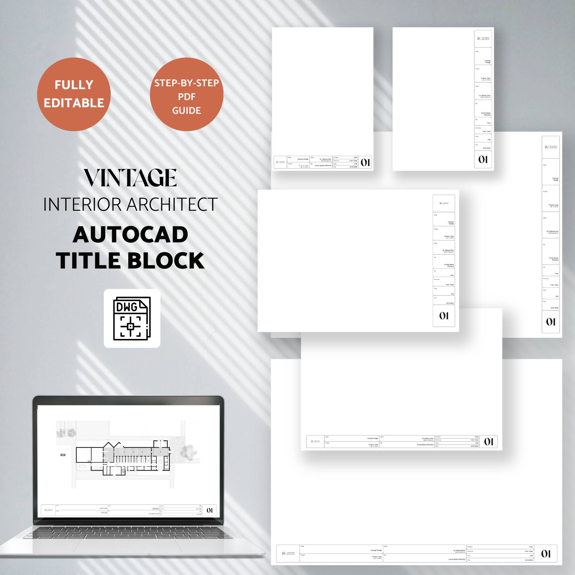 Autocad Title Block Template PNG - Toffu Co