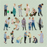 Flat Vector Gardening People Digital Artwork drawings | Toffu Co