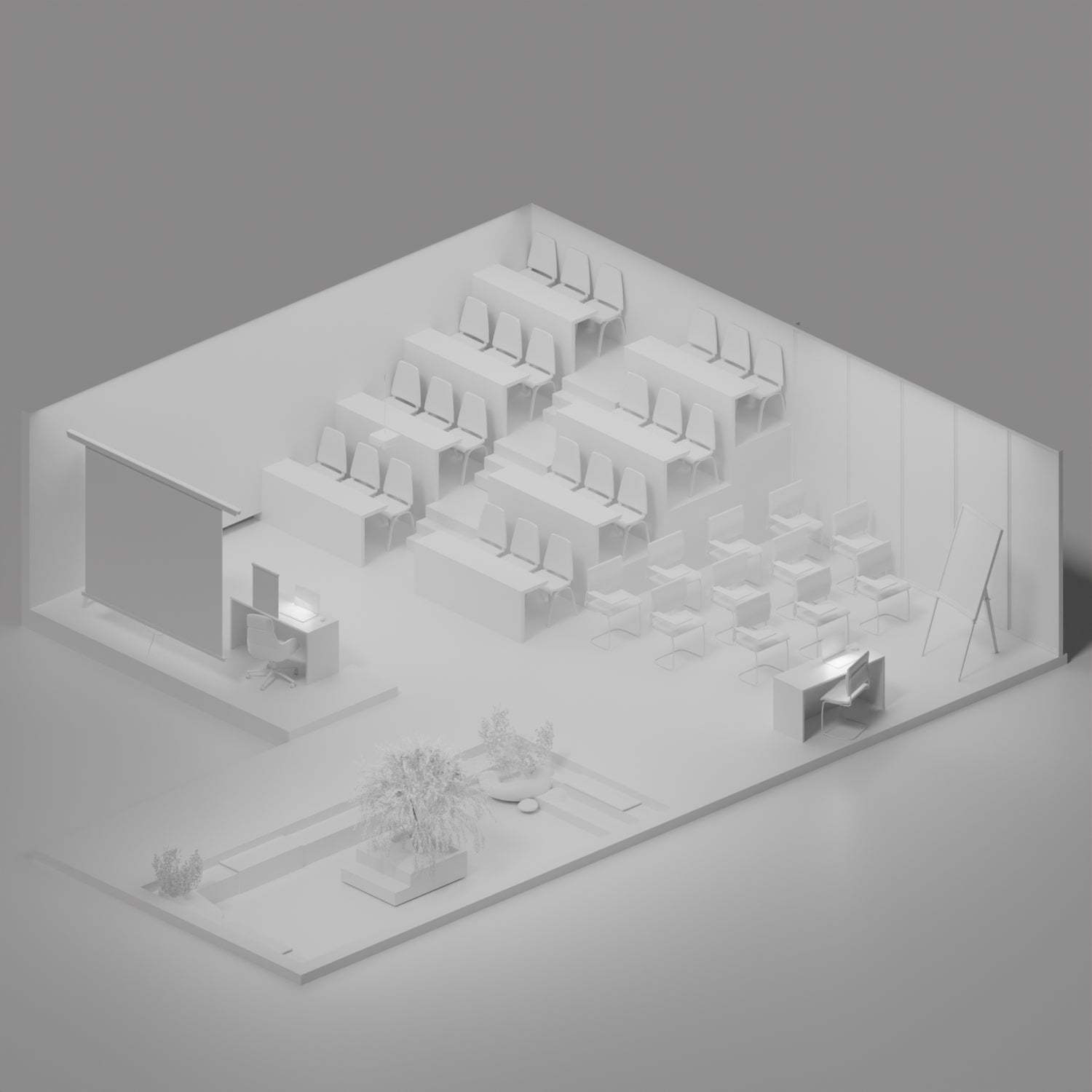 3D Model Multipurpose Space – Toffu Co