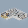 3D Model Primary School Classes Digital Artwork drawings | Toffu Co