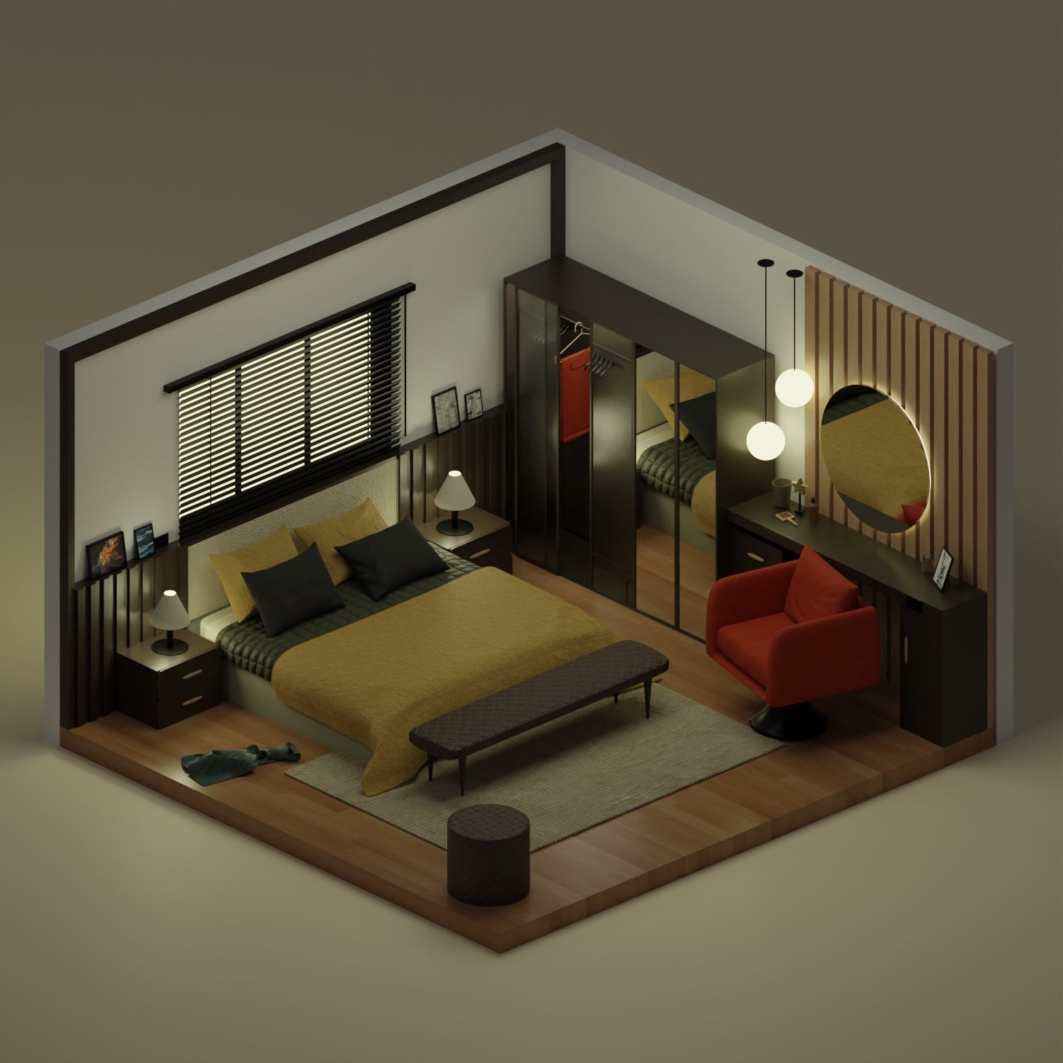 3d 2024 bedroom design